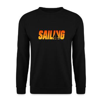 segeln - Unisex Pullover - Schwarz - Vorne - Alina (178cm) & Michal (187cm)