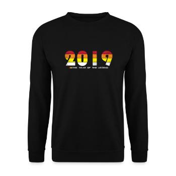Millésime 2019 - L’année de la légende - Rétro 5 - Sweat-shirt Unisexe - noir - Devant - Alina (178cm) & Michal (187cm)