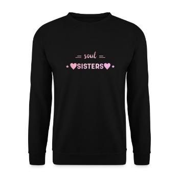 Hochzeit - Unisex Pullover - Schwarz - Vorne - Alina (178cm) & Michal (187cm)