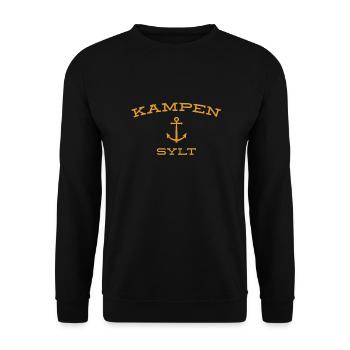 Sylt - Mer du Nord - Allemagne - Kampen - Île - Sweat-shirt Unisexe - noir - Devant - Alina (178cm) & Michal (187cm)