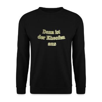 Eheofen aus - Unisex Pullover - Schwarz - Vorne - Alina (178cm) & Michal (187cm)