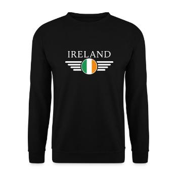 T-shirt Irlande : Charme, Nature, Culture - Sweat-shirt Unisexe - noir - Devant - Alina (178cm) & Michal (187cm)