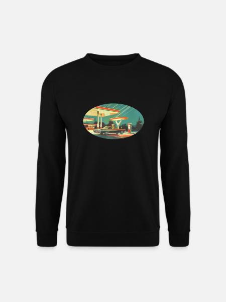 Benzinbrüder Tankstelle - Unisex Pullover - Schwarz