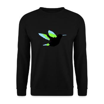 kolibri - Unisex Pullover - Schwarz - Vorne - Alina (178cm) & Michal (187cm)
