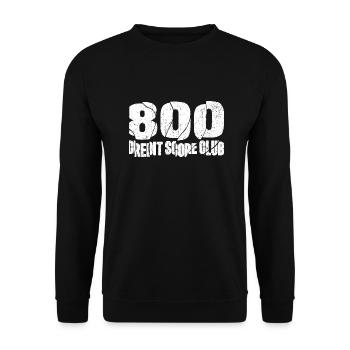 800 Credit Score Club - Financial Awareness in Style - Unisex Sweatshirt - black - Front - Alina (178cm) & Michal (187cm)