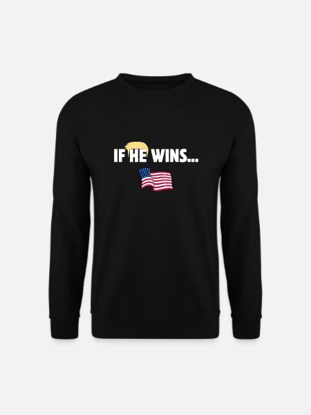 WENN ER GEWINNT ... US-WAHL 2024  - Unisex Pullover - Schwarz