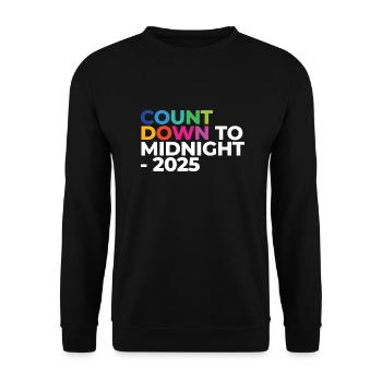 Countdown To Midnight - 2025 - Unisex Sweatshirt - black - Front - Alina (178cm) & Michal (187cm)