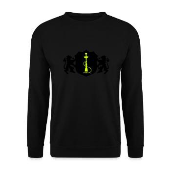 Armoiries symbole narguilé - Sweat-shirt Unisexe - noir - Devant - Alina (178cm) & Michal (187cm)