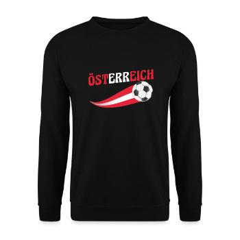 Austrians Austria - Unisex Sweatshirt - black - Front - Alina (178cm) & Michal (187cm)