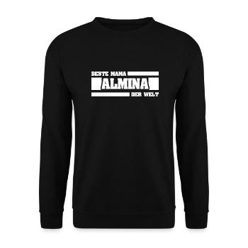 Mother Almina - Unisex Sweatshirt - black - Front - Alina (178cm) & Michal (187cm)