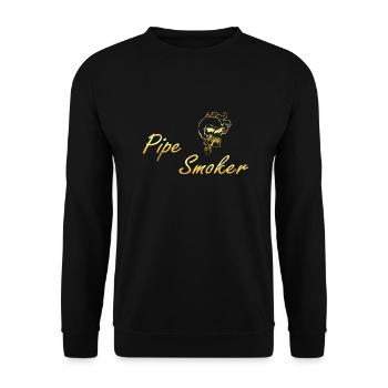 Fumoir à pipe - Sweat-shirt Unisexe - noir - Devant - Alina (178cm) & Michal (187cm)