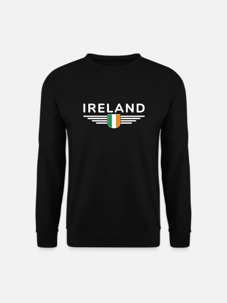 Ich liebe Irland Eleganz Stil Design T-Shirt - Unisex Pullover - Schwarz