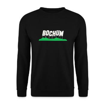 Bochum Deutschland Geschenkidee - Unisex Pullover - Schwarz - Vorne - Alina (178cm) & Michal (187cm)