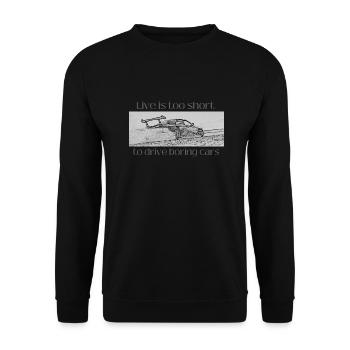 Voitures ennuyeuses - Sweat-shirt Unisexe - noir - Devant - Alina (178cm) & Michal (187cm)