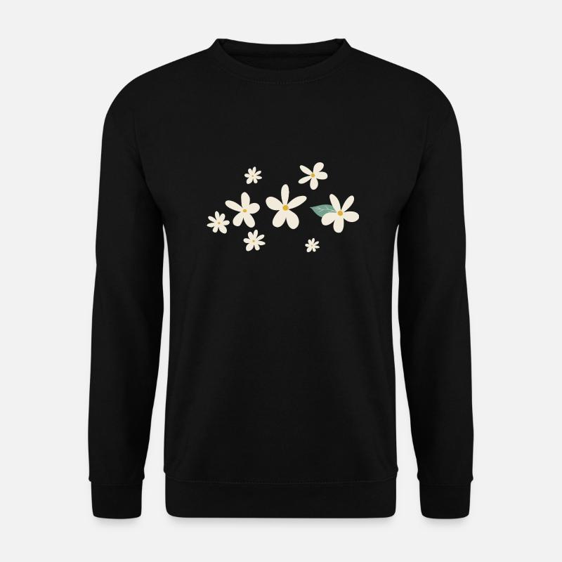 Blumen Gänseblümchen Geschenkidee - Unisex Pullover - Schwarz