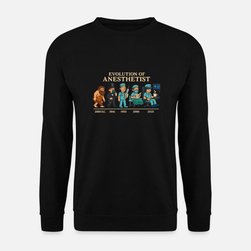 Évolution des anesthésistes - Sweat-shirt Unisexe - noir