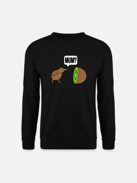 Kiwi Vogel lustiger Spruch - Unisex Pullover - Schwarz