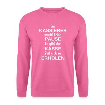 Kassierer Verkäufer Kasse - Unisex Pullover - Pink - Vorne