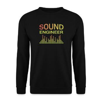 Sound engineer sound engineer - Unisex Sweatshirt - black - Front - Alina (178cm) & Michal (187cm)