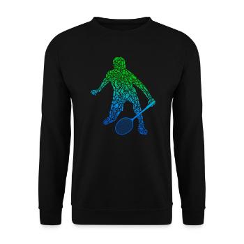 Joueurs de badminton Badminton Enfants - Sweat-shirt Unisexe - noir - Devant - Alina (178cm) & Michal (187cm)