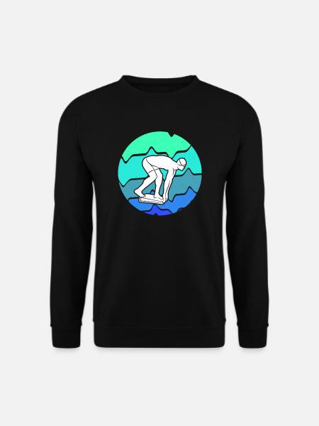 Schwimmer Schwimmen Schwimmsport Schwimm Jungen - Unisex Pullover - Schwarz