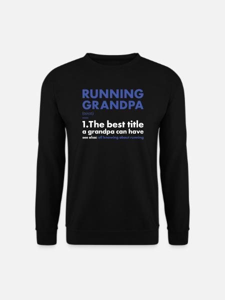 Sport Grandpa Running - Unisex Sweatshirt - black