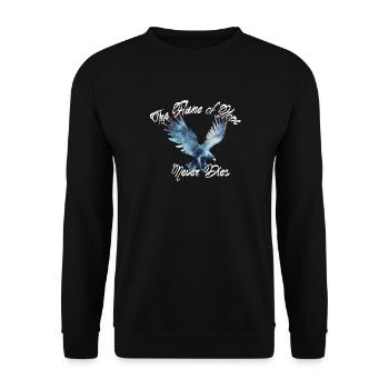 Phoenix Firebird - Unisex Sweatshirt - black - Front - Alina (178cm) & Michal (187cm)