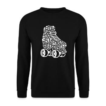 Rollschuhe Rollschuh Mädchen Damen Roller Skates - Unisex Pullover - Schwarz - Vorne - Alina (178cm) & Michal (187cm)