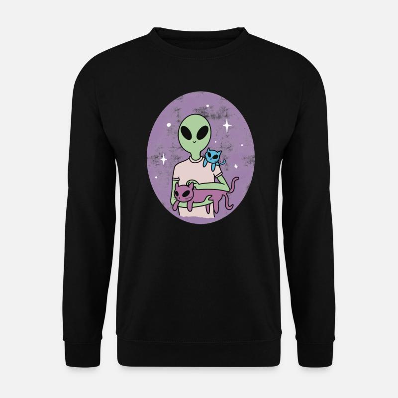 Alien mignon - Sweat-shirt Unisexe - noir