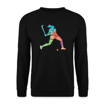 Hockey sur gazon Joueurs de hockey Enfants Hockey Filles - Sweat-shirt Unisexe - noir - Devant - Alina (178cm) & Michal (187cm)