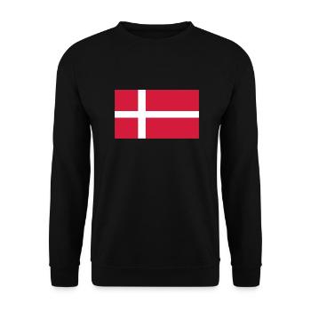denmark flag - Unisex Pullover - Schwarz - Vorne - Alina (178cm) & Michal (187cm)