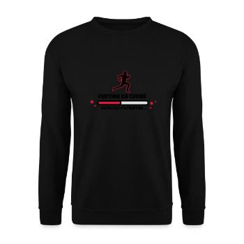 FOOTING EN COURS - Sweat-shirt Unisexe - noir - Devant - Alina (178cm) & Michal (187cm)