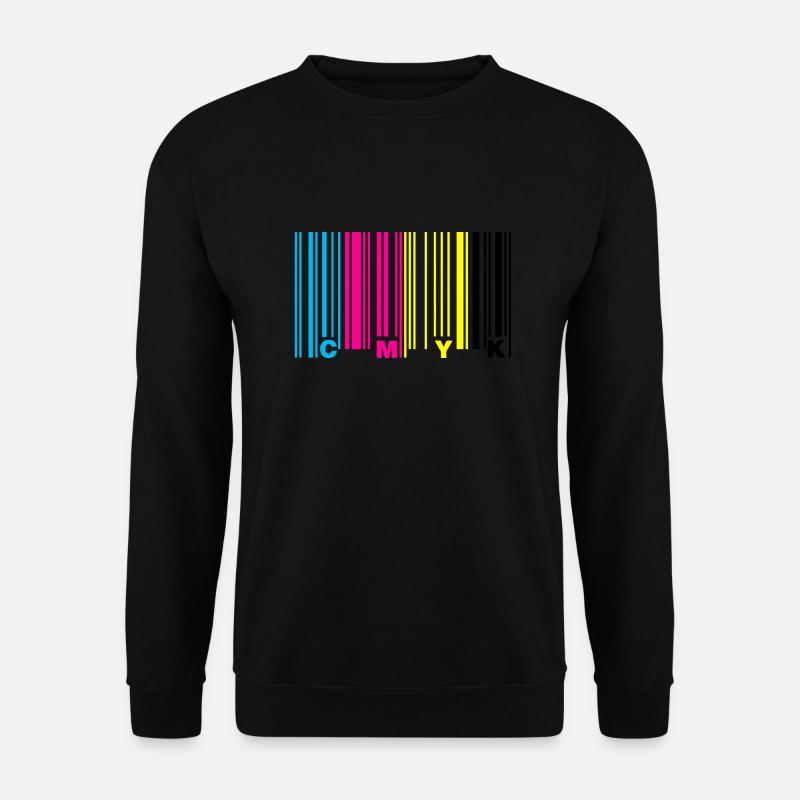 cmyk barcode - Sweat-shirt Unisexe - noir