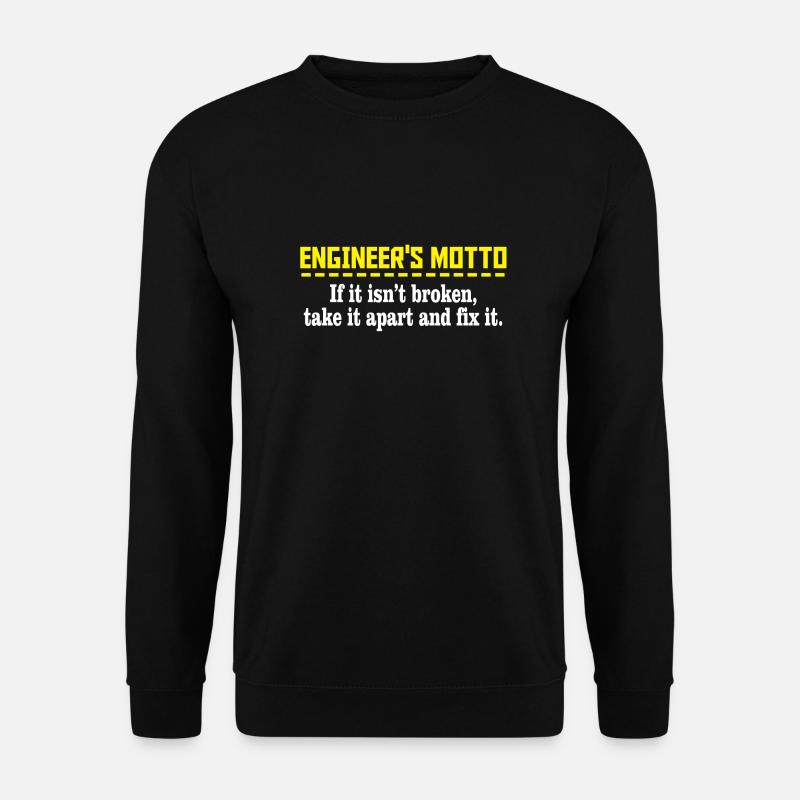 funny engineer shirt - Unisex Sweatshirt - black