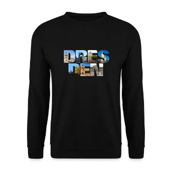 Dresden Sachsen Deutschland - Unisex Pullover - Schwarz - Vorne - Alina (178cm) & Michal (187cm)