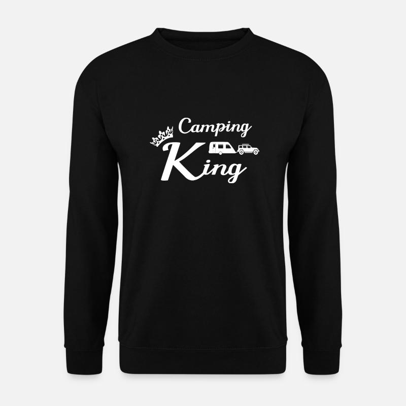 Camping King - Unisex Pullover - Schwarz