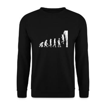 Bouldern Climbing Klettern - Unisex Pullover - Schwarz - Vorne - Alina (178cm) & Michal (187cm)