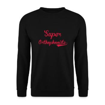 Orthophoniste / Orthophonie / Docteur / Médecin - Unisex Sweatshirt - black - Front - Alina (178cm) & Michal (187cm)