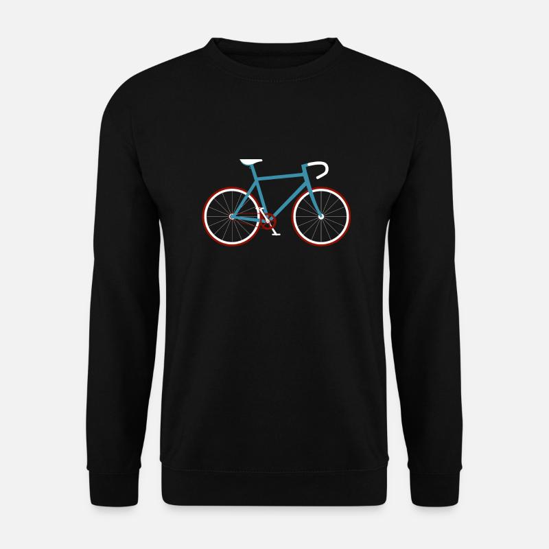 Fahrrad Radfahrer Rennrad Radsport Retro Grafik - Unisex Pullover - Schwarz