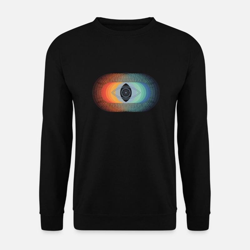 Auge (Kreise) - Unisex Pullover - Schwarz