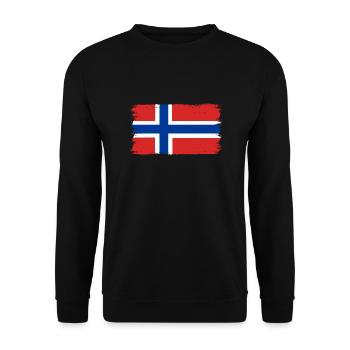 Norway Flag Scandinavia Norwegian Flag - Unisex Sweatshirt - black - Front - Alina (178cm) & Michal (187cm)