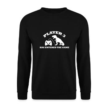 Dinosaure Dino Dinosaur - Sweat-shirt Unisexe - noir - Devant - Alina (178cm) & Michal (187cm)