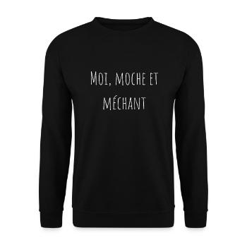 Moi, moche et méchant - Sweat-shirt Unisexe - noir - Devant - Alina (178cm) & Michal (187cm)