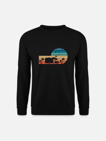 Tee shirts camping car,cadeau de camping car - Sweat-shirt Unisexe - noir