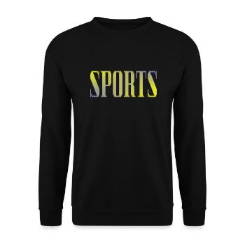 Sports - Unisex Sweatshirt - black - Front - Alina (178cm) & Michal (187cm)