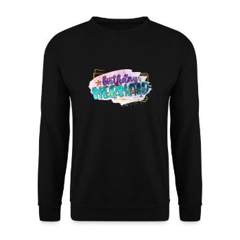 Ocean Sublimation - Unisex Sweatshirt - black - Front - Alina (178cm) & Michal (187cm)