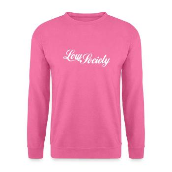 low society white - Unisex Pullover - Pink - Vorne