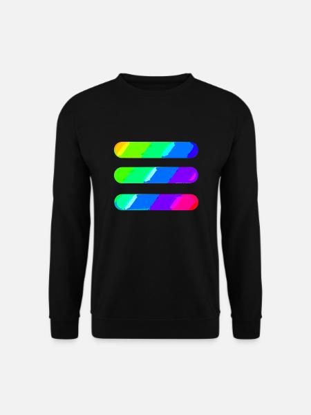 Lines | Wavy lines | | symbols Pattern - Unisex Sweatshirt - black
