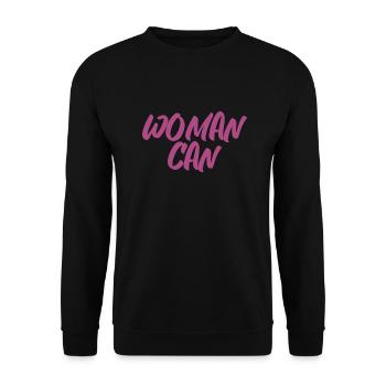 Woman - Unisex Pullover - Schwarz - Vorne - Alina (178cm) & Michal (187cm)