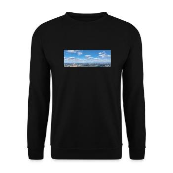 Himmlisch - Unisex Pullover - Schwarz - Vorne - Alina (178cm) & Michal (187cm)